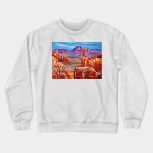 USA. Valley of Monuments Crewneck Sweatshirt